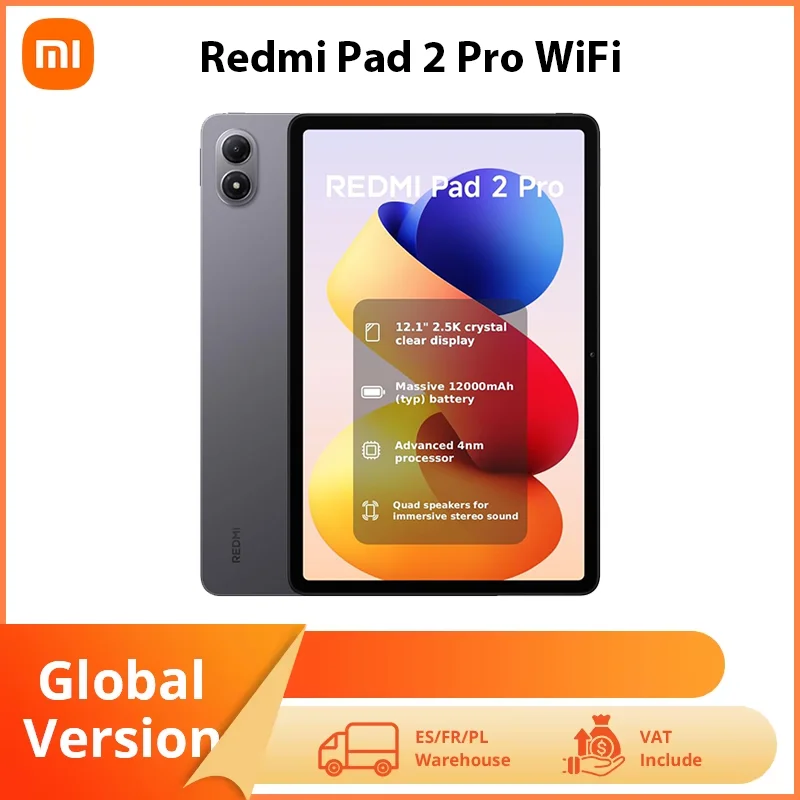 Xiaomi Redmi Pad 2 Pro, Pantalla de 12.1 Pulgadas y 2.5K, 6 GB/128 GB, 8 GB/256…