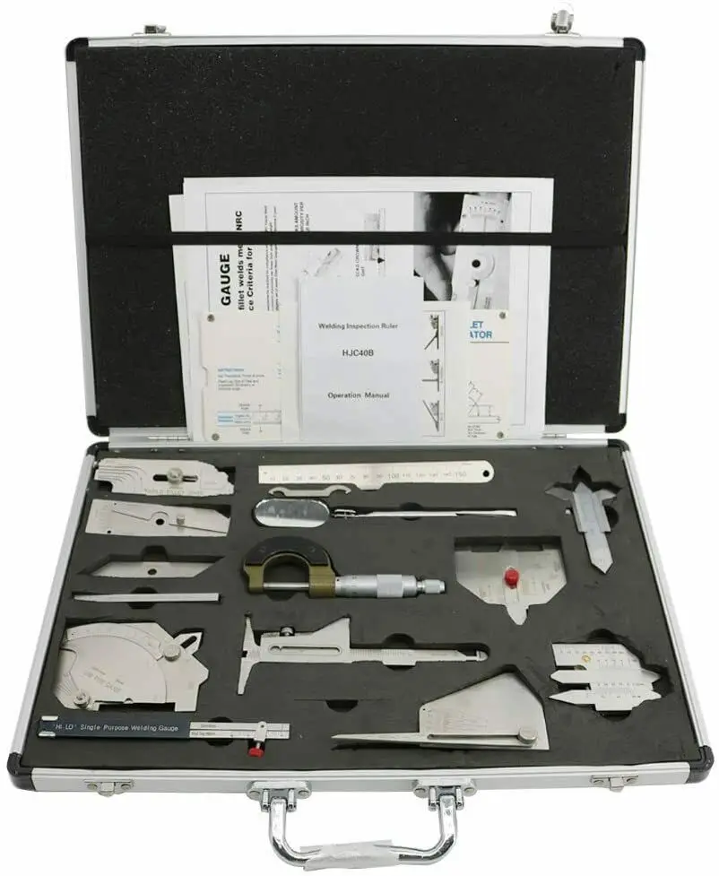 

High Quality Welding Tool Kit Stainless Steel Welding Measure Gauge Combine Suit 13 Piece