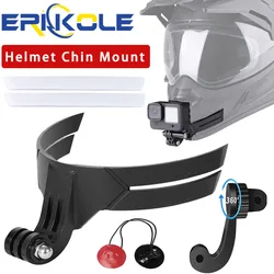 Motorcycle Helmet Chin Stand Mount Holder for GoPro Hero 13 12 Full Face Holder for Yi Sjcam DJI Osmo Action Camera Accessories