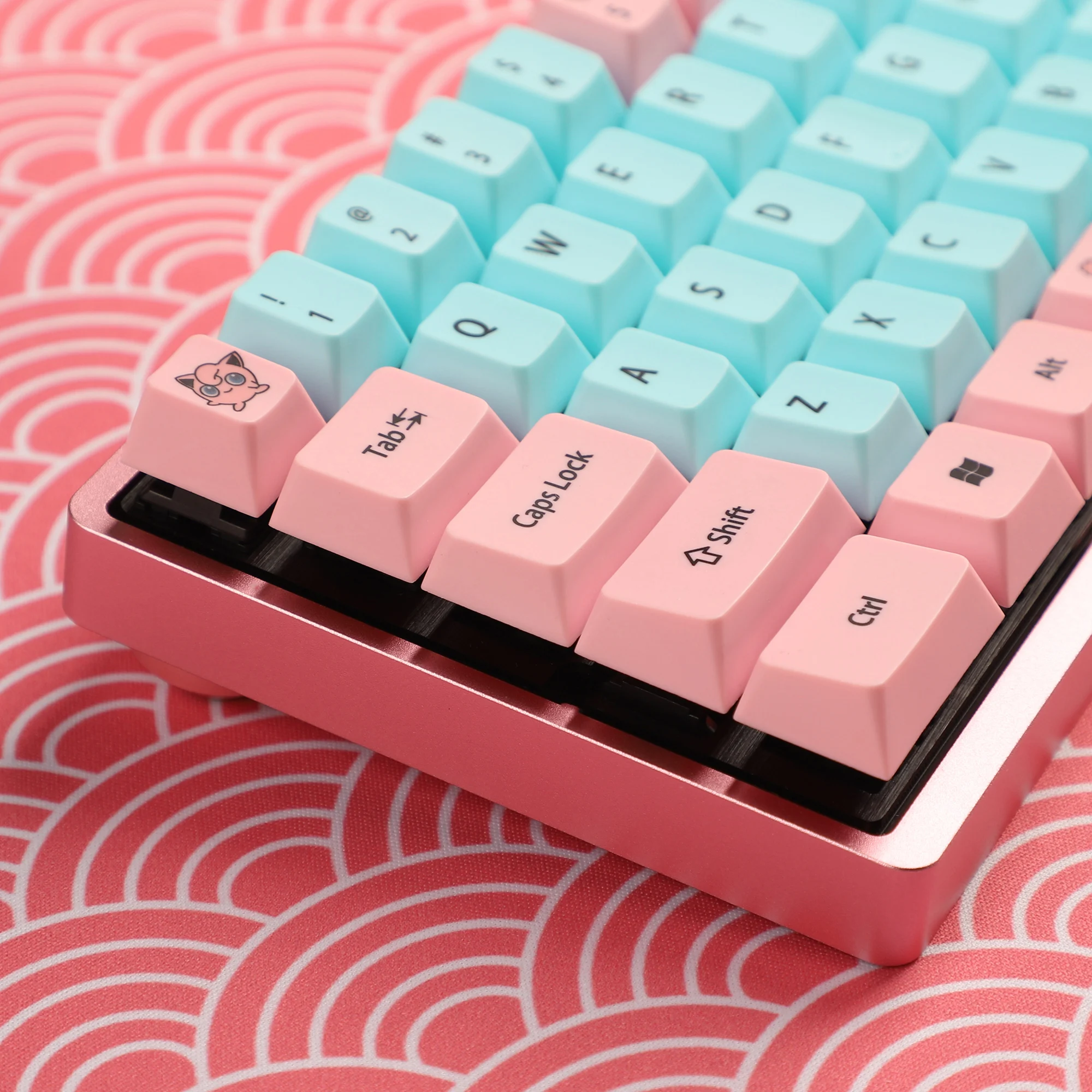 Minila Layout 67 Keys Cute Aluminum Case QMK Hot-swappable Hot Swap Type C PCB Mechanical Keyboard