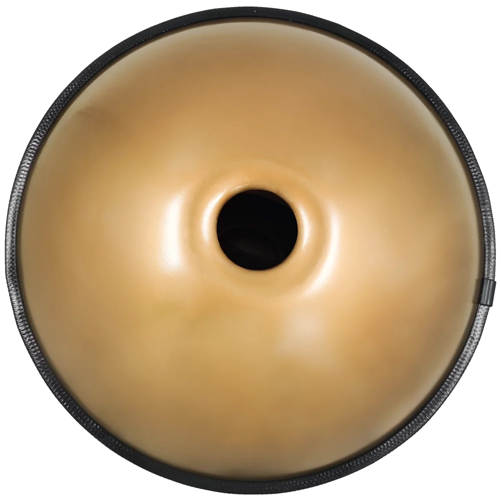 GLADFRESIT Handpan Drum 9 Notes, 22 Inches, In D Minor, Golden
