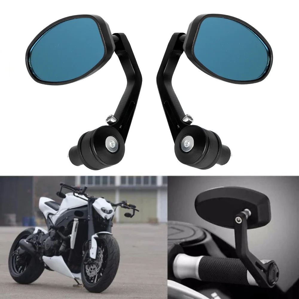 AliExpress NONE For BMW Ducati Aprilia Victory Motorcycle Bike Cruiser Chopper ATV Aluminum 7/8'' 22mm Bar End Side Rear View Mirror