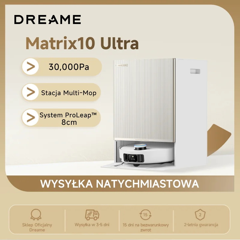 Robot sprzątający Dreame Matrix10 Ultra z Polski za $648.08 / ~2604zł Robot sprzątający Dreame Matrix10 Ultra z Polski za $648.08 / ~2604zł