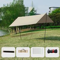 Outdoor Portable Tent Tarp Survival Sun Shelter Shade Canopy Outdoor Backpacking Waterproof Camping Awning SunShade 3x4M
