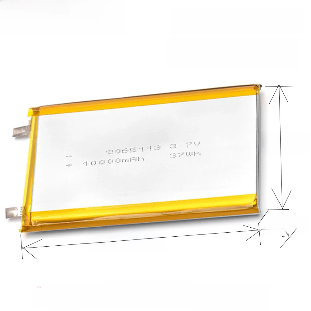 Lanzhd 1-10pcs 9065113 Real Capacity 10000mAh Li-ion 3.7V Rechargeable Battery Lithium Polymer Backup Power Bank 9*65*113