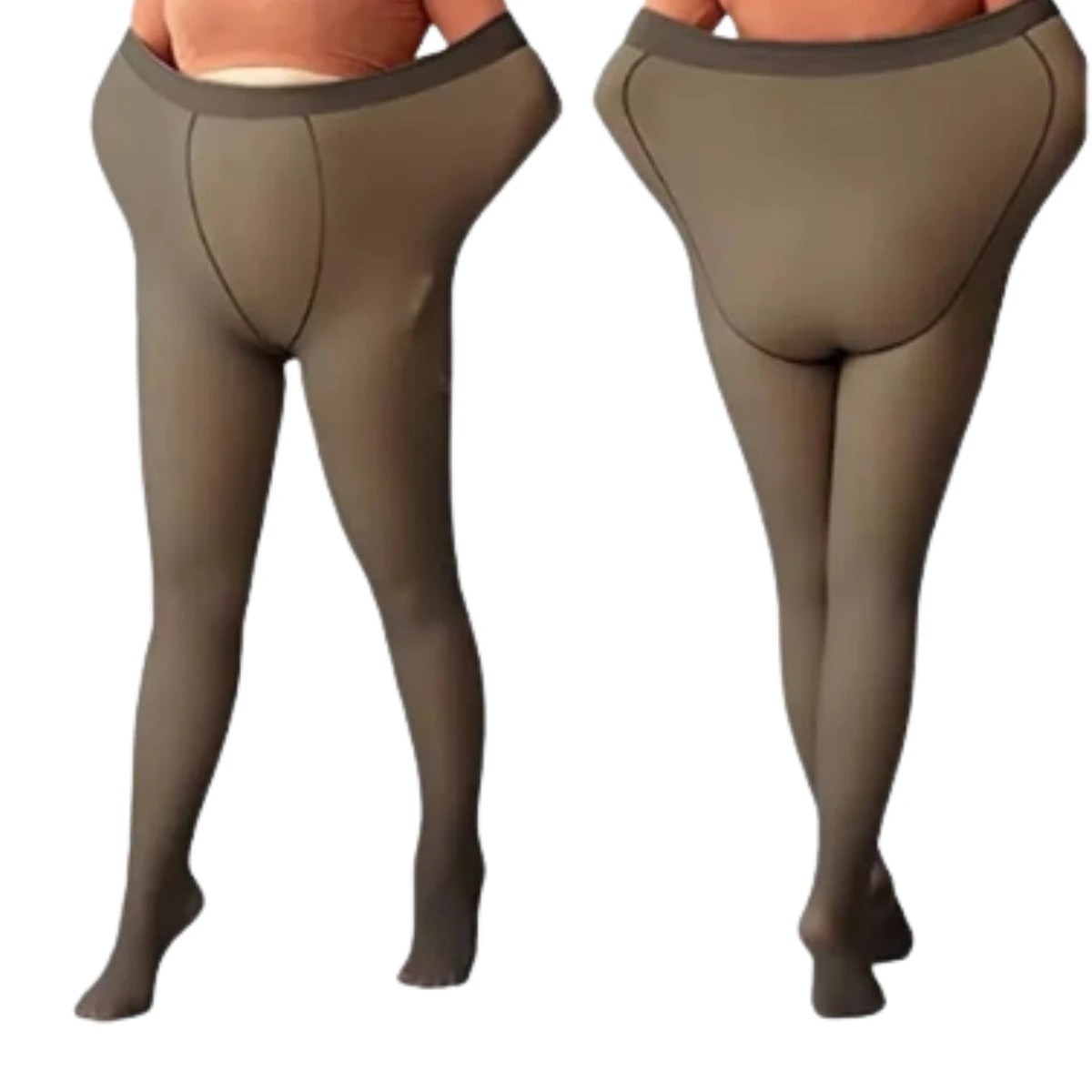 Meia Calça Térmica Peluciada Plus Size