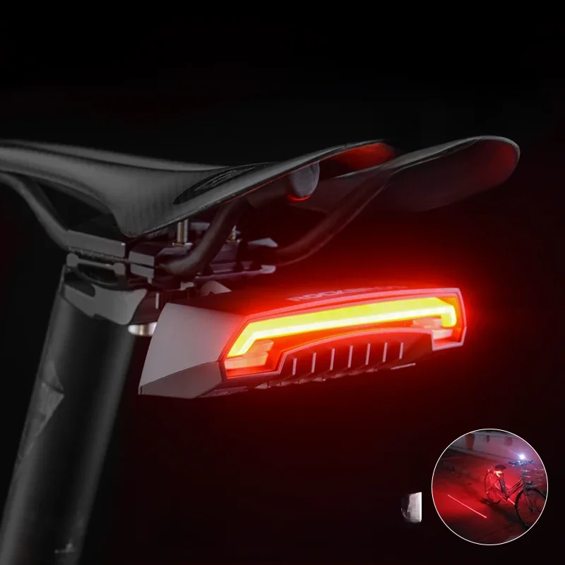 AliExpress ROCKBROS Bike Tail Light USB Rechargeable Wireless MTB Road Safety Intelligent Remote Control Turn Sign Cycling Bike Rear Light