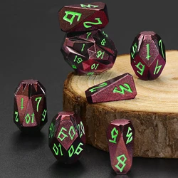 7PCS DND Dice Metal Dice Set , Unique Cool Stonehenge Theme Polyhedral Dice Set with Box for DND Role Playing Games