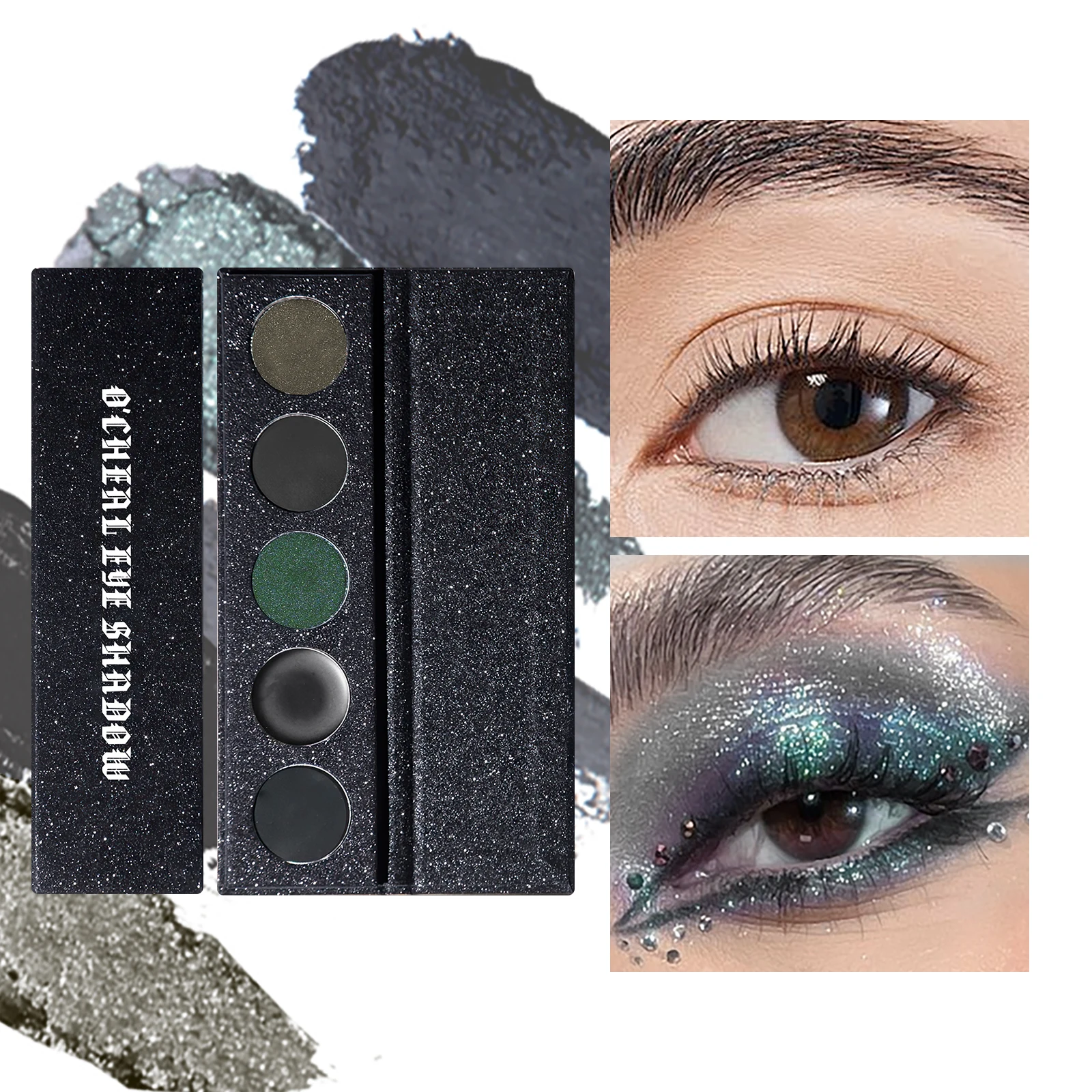 Палитра блестящих теней для век Ocheal, 5 цветов, матовые косметические товары, женская косметика, новые стойкие тени для век