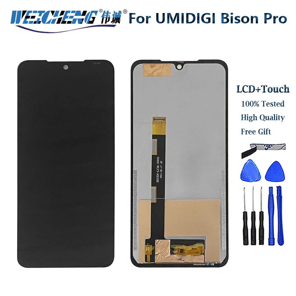 Original 6.3'100% Tested 2340*1080 LCD Display Screen For UMIDIGI Bison PRO LCD Display With Touch Screen Assembly For Bison Pro