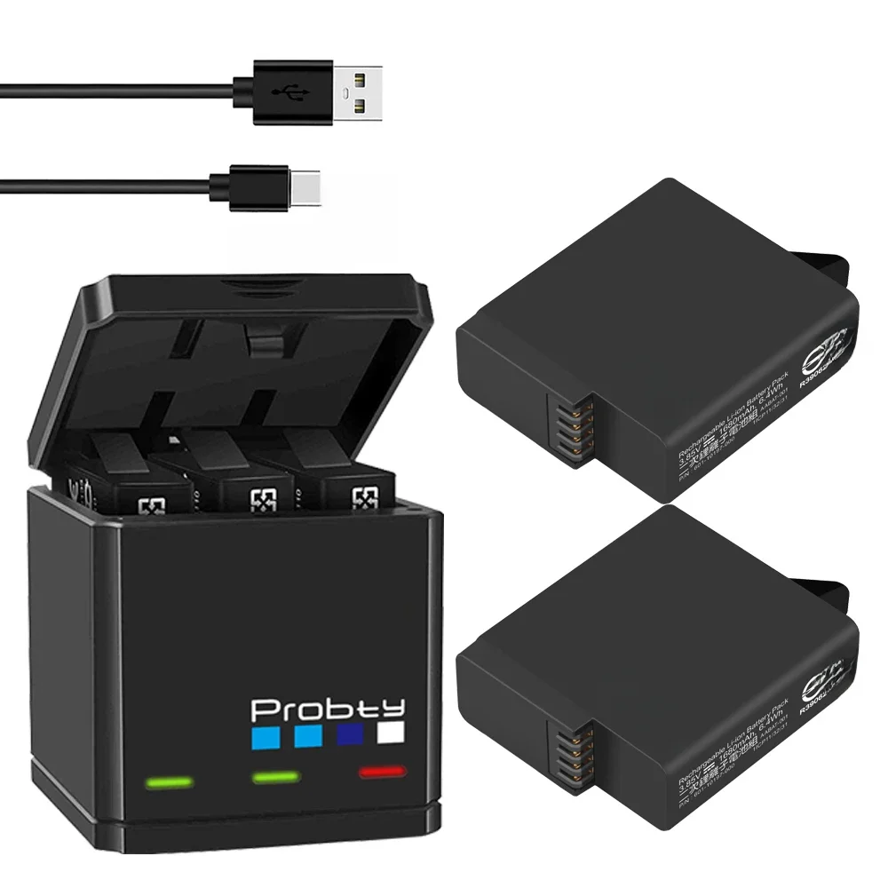 Do GoPro Hero 7 hero 6 hero 5 Black Baterie i potrójna ładowarka do GoPro Hero7 hero6 hero5 Black Akcesoria do baterii — zdjęcie 2