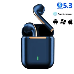 J18 Bluetooth Earphones Wireless HD Call Earbuds Business Headset Sport Headphone Compatibility Android iOS Smartphone