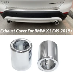 2pcs/lot Exhaust Tip Trim Cover For BMW X1 F49 F48 2019+ Exhaust Tip Replacement Tailpipe Nozzle Muffler Tip