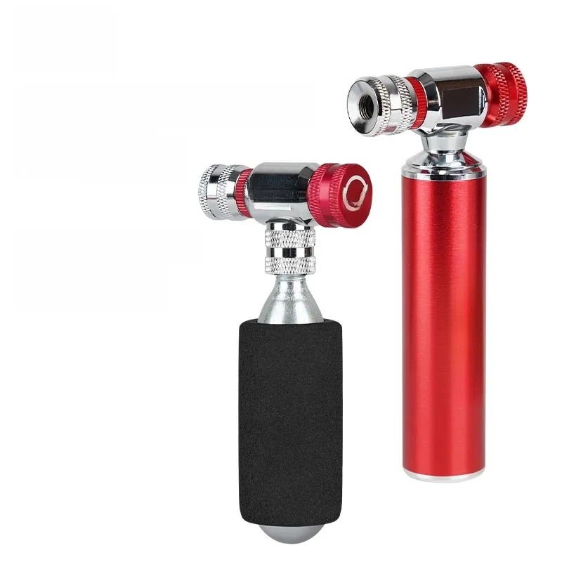 AliExpress CXWXC Mini Bicycle CO2 Inflator MTB Road Bike Tire Air Pump Portable AV/FV Universal Fast Pumping Tool Aluminum Alloy CO2 Pump