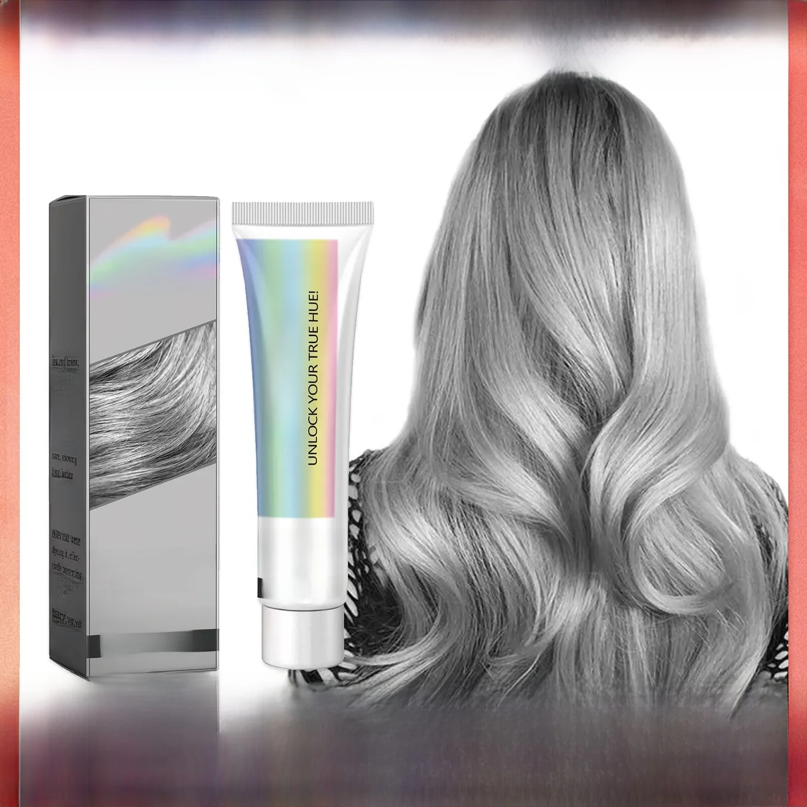 Couleur grise teinture pour cheveux crème gris fumé Style Punk couleur claire argent cheveux Permanent professionnel couleurs de cheveux cire de teinture pour femmes hommes