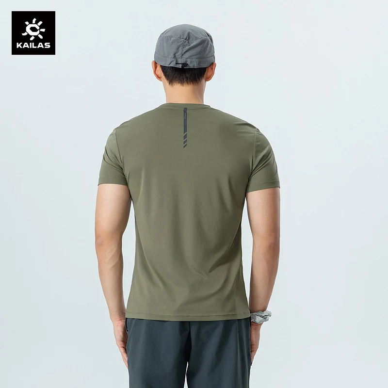 KAILAS Sports Quick-drying T-shirts for Men 2024 Summer Short Sleeve Round Neck Tees Antibacterial Casual Hiking Tops KG2117504