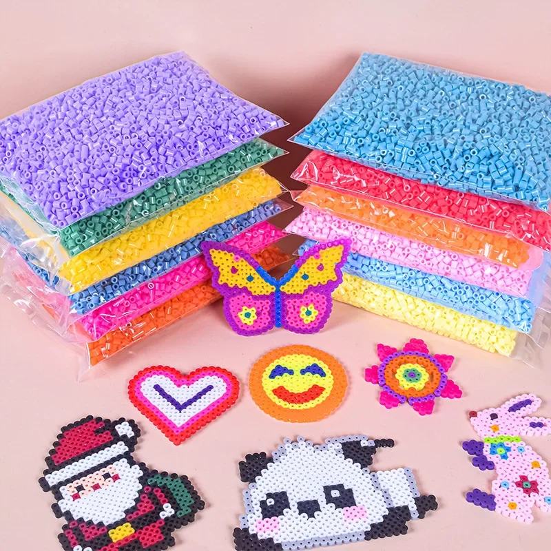 5MM 500 pièces 3D Pixel Puzzle perles de fer pour enfants perles de fusion Hama perles bricolage de haute qualité à la main cadeau jouet fusible perles