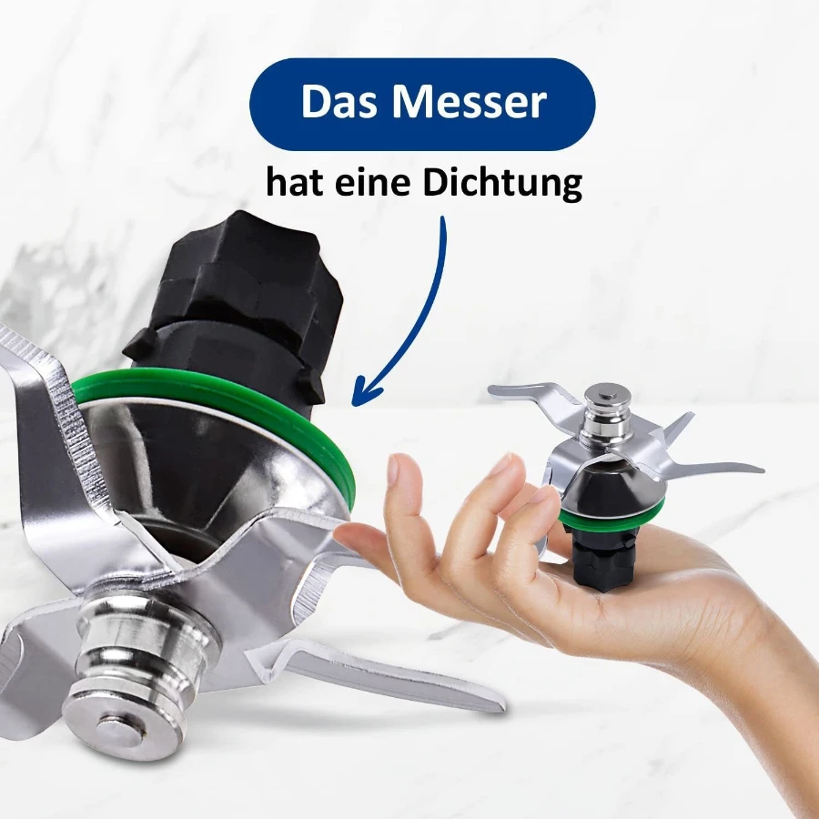 أجزاء شفرة الخلاط البديلة مناسبة لـ Vorwerk Thermomix TM5. مادة من الفولاذ المقاوم للصدأ بدرجة الطعام، صديقة للبيئة. ح #2