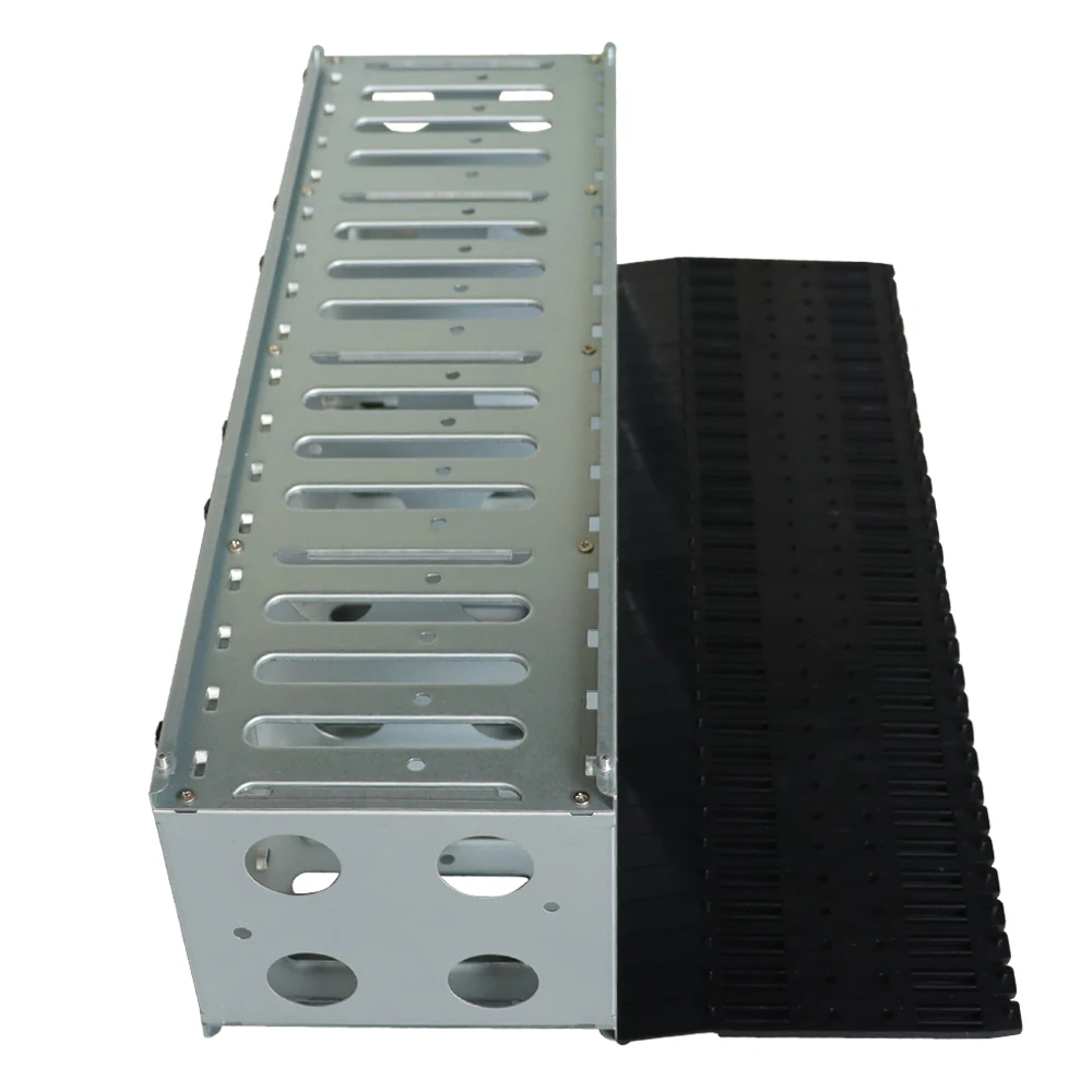 Imagem -02 - Pcie Hard Drive Cage para Chia Farming 16 Bay Rustproof Hard Drive Tray Rack pc Hdd Stacking Bracket 12cm Ventilador 12cm