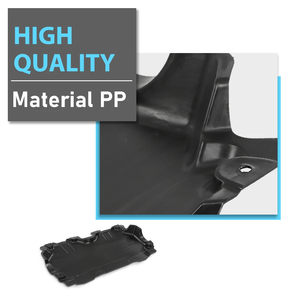 Osłona pod silnik tylna dolna nowa pasuje do Mercedes-Benz 2015-2022 Mb1228186 Mb1228186 czarna osłona przeciwbłotna pod silnik wytrzymała