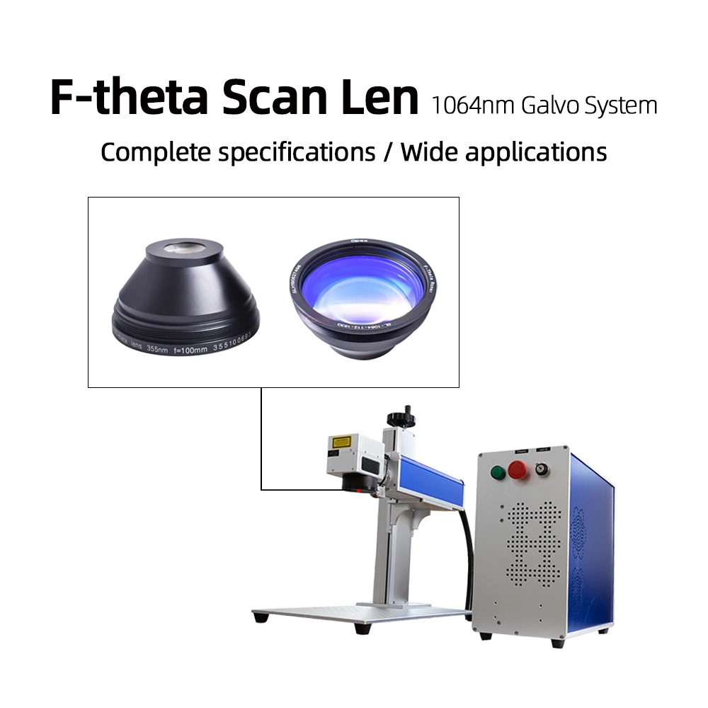 F-theta Scan Laser Lens Dia150/200/300mm Focal Length 100-650mm M85 for 1064nm YAG Optical Fiber Marking Machine Consumables