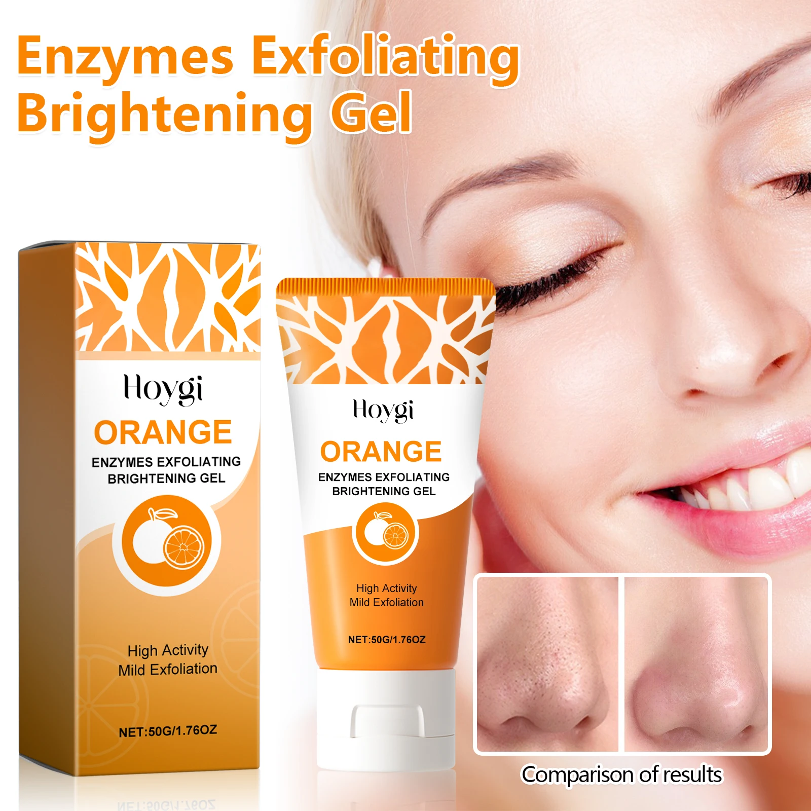 Hoygi Exfoliating Blackhead Gel Gently Exfoliating Blackheads Shrink Pores Brighten Smooth Tender Skin Suitable for All Skin - Image 5