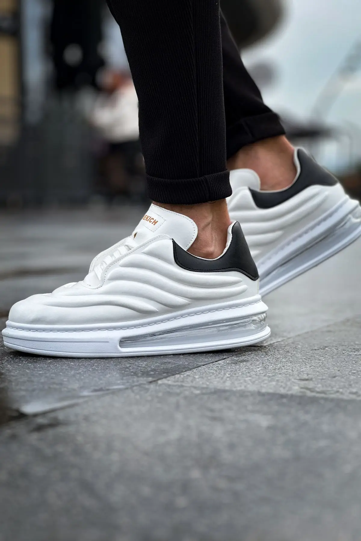 CHEKICH 오리지널 브랜드 화이트 블랙 FBT 솔리에보 스니커즈, 2024 패션 남성 신발, 하이솔 데일리 스니커즈, CH299