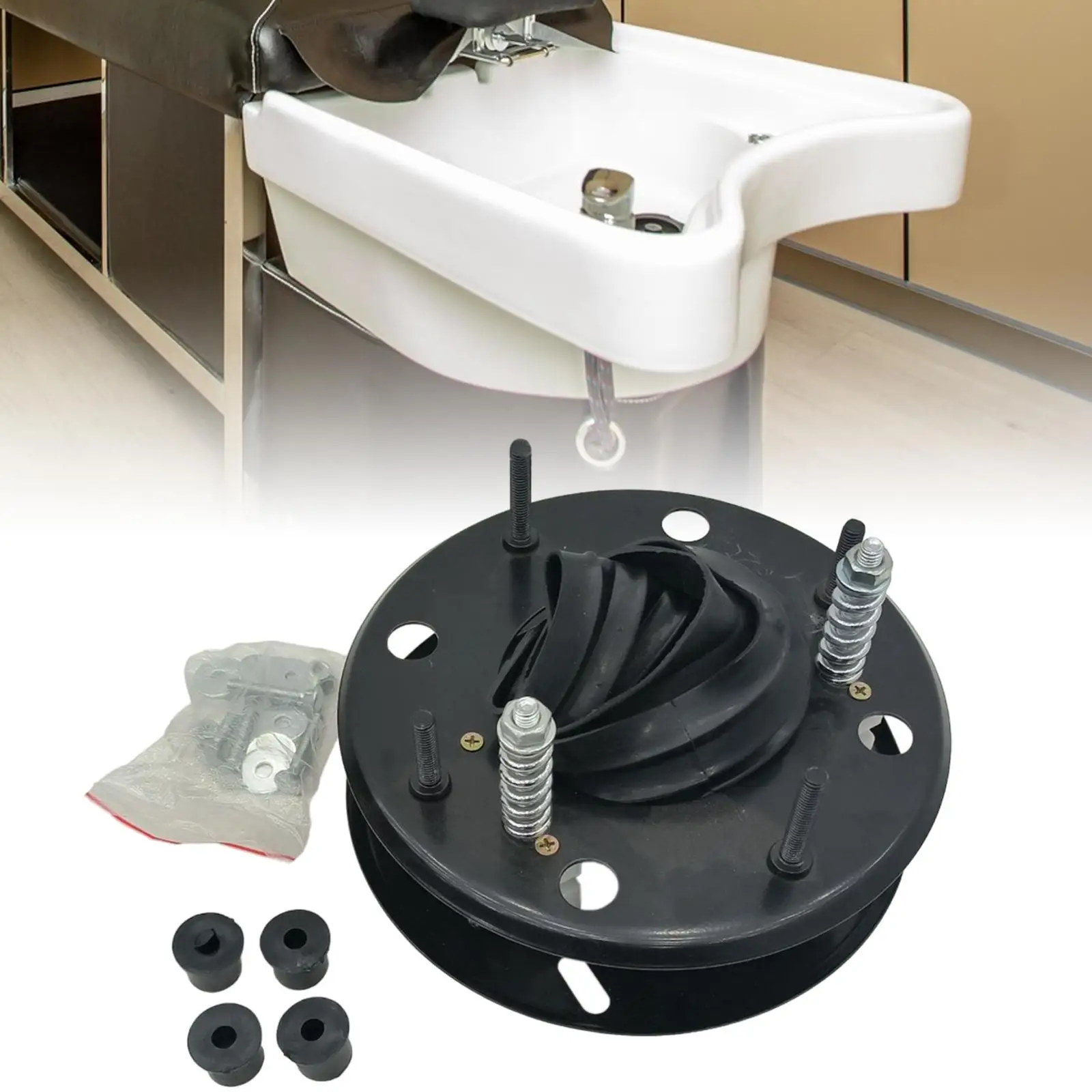 Shampoo Bowl Tilt Mechanism Shampoo Bowl Parts Easy to Install Adjustable for Hair Shop Commercial Use Deep Wash Basin Hairdress