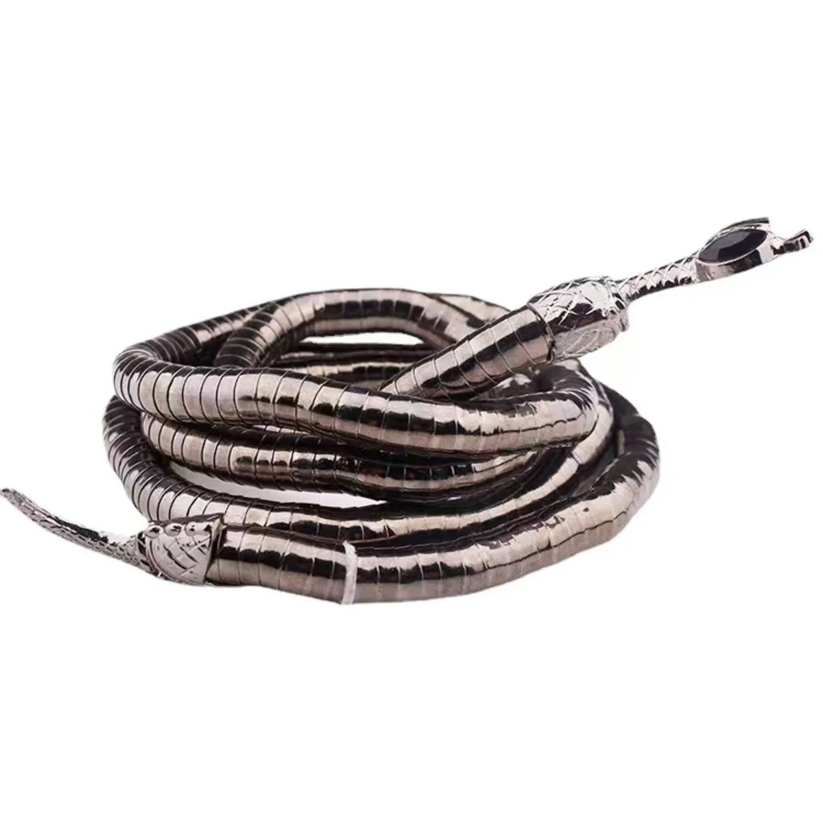 New Punk Hip Hop Metal Adjustable Gold Color Snake Necklace Multi-Function Necklace For Women Party Jewelry Gift image 4