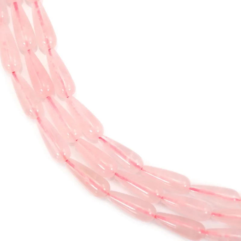 Rose quartz Beads Strand Drop 6x16mm Natural Semiprecious Stone For Jewelry Making  DIY Bracelet Earrings