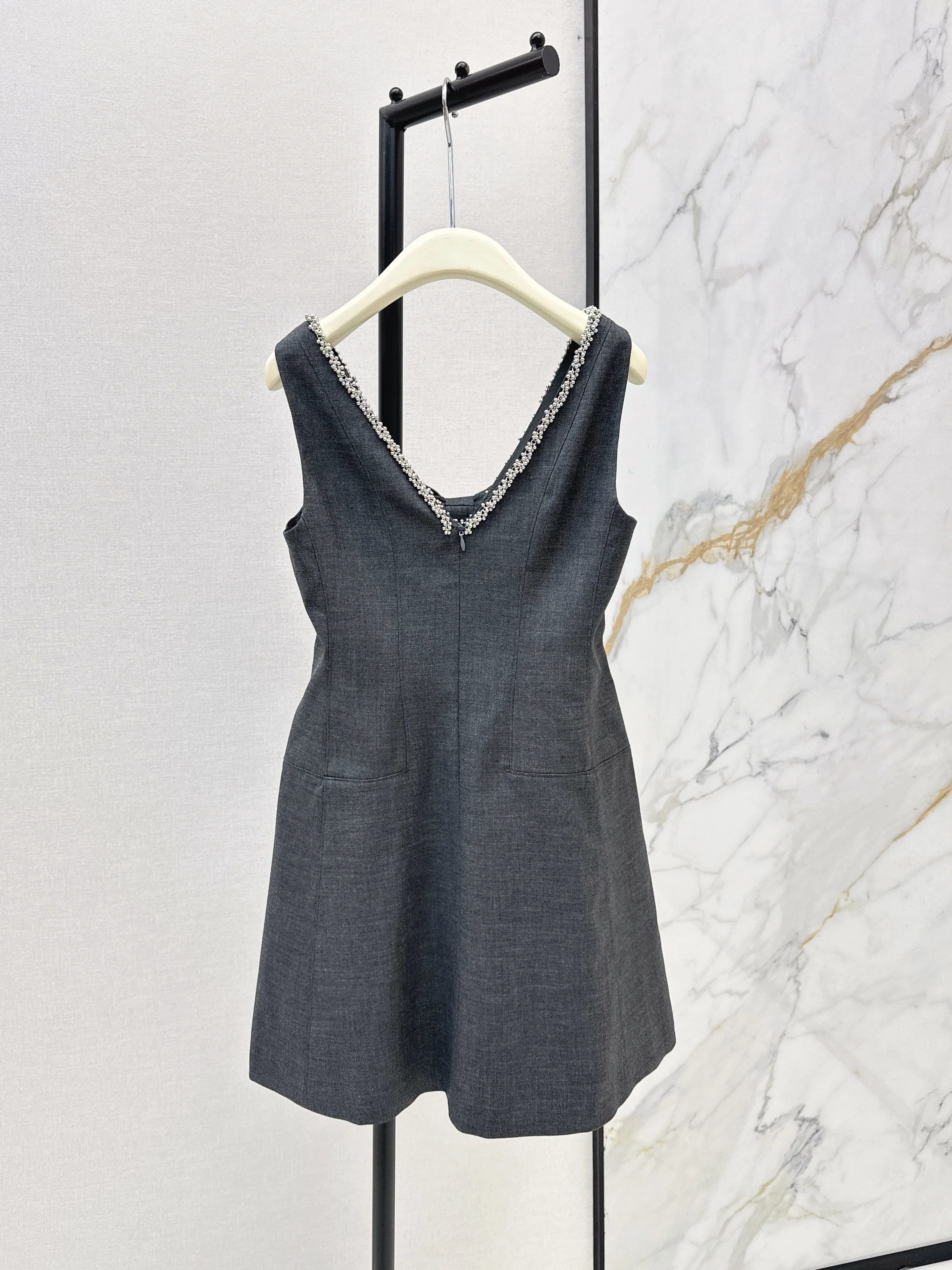 

2026 New Spring and Summer Daily Life Irregular Slimmed Solid Color Loose Lined Short-Sleeve Dress