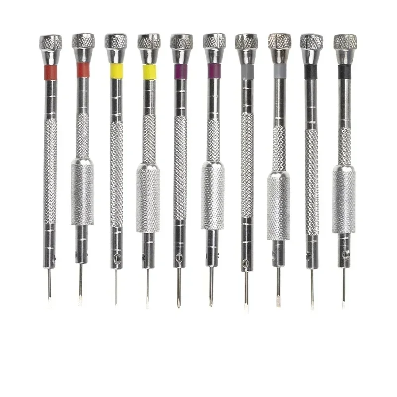 Petit tournevis en acier pour la réparation de lunettes de montre, outils à main portables, retrait de bande avec mini broches de liaison, horloger, 0.8-1.6mm