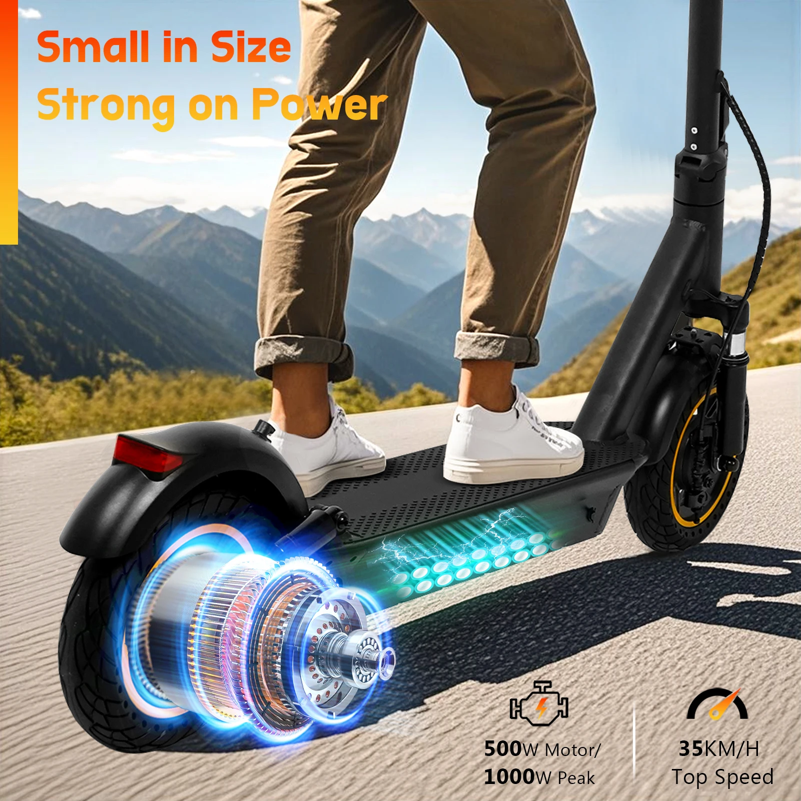 AOVOPRO V1MAX Pro: 35KM/H, 45KM Range Electric Scooter