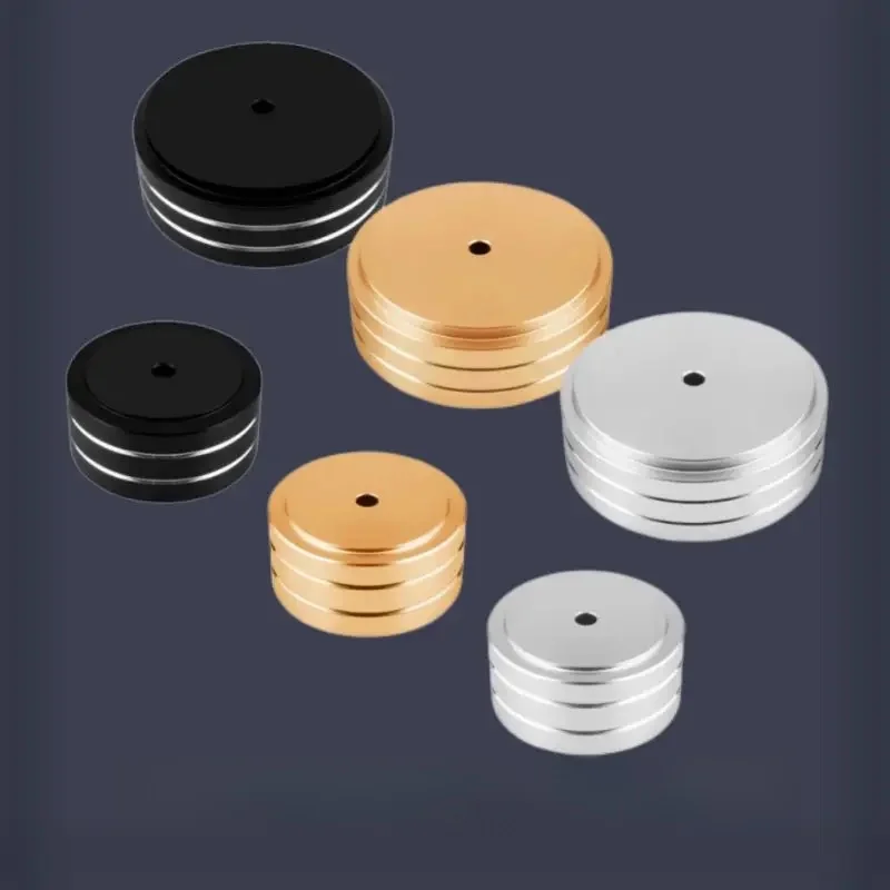 4 zestawy kolce głośnikowe podkładki pod stojaki ochraniacz podłogi podkładka pod stopy stopka do głośników audio wzmacniacz CD 58x22mm 40x20mm stop aluminium — zdjęcie 2