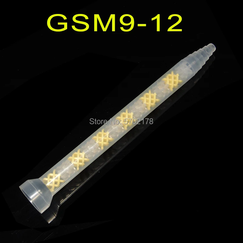 

50pcs GSM9-12 Static Round Mouth Mixing Tube AB Glue Mixing Tube Epoxy Resin Mixing Tube