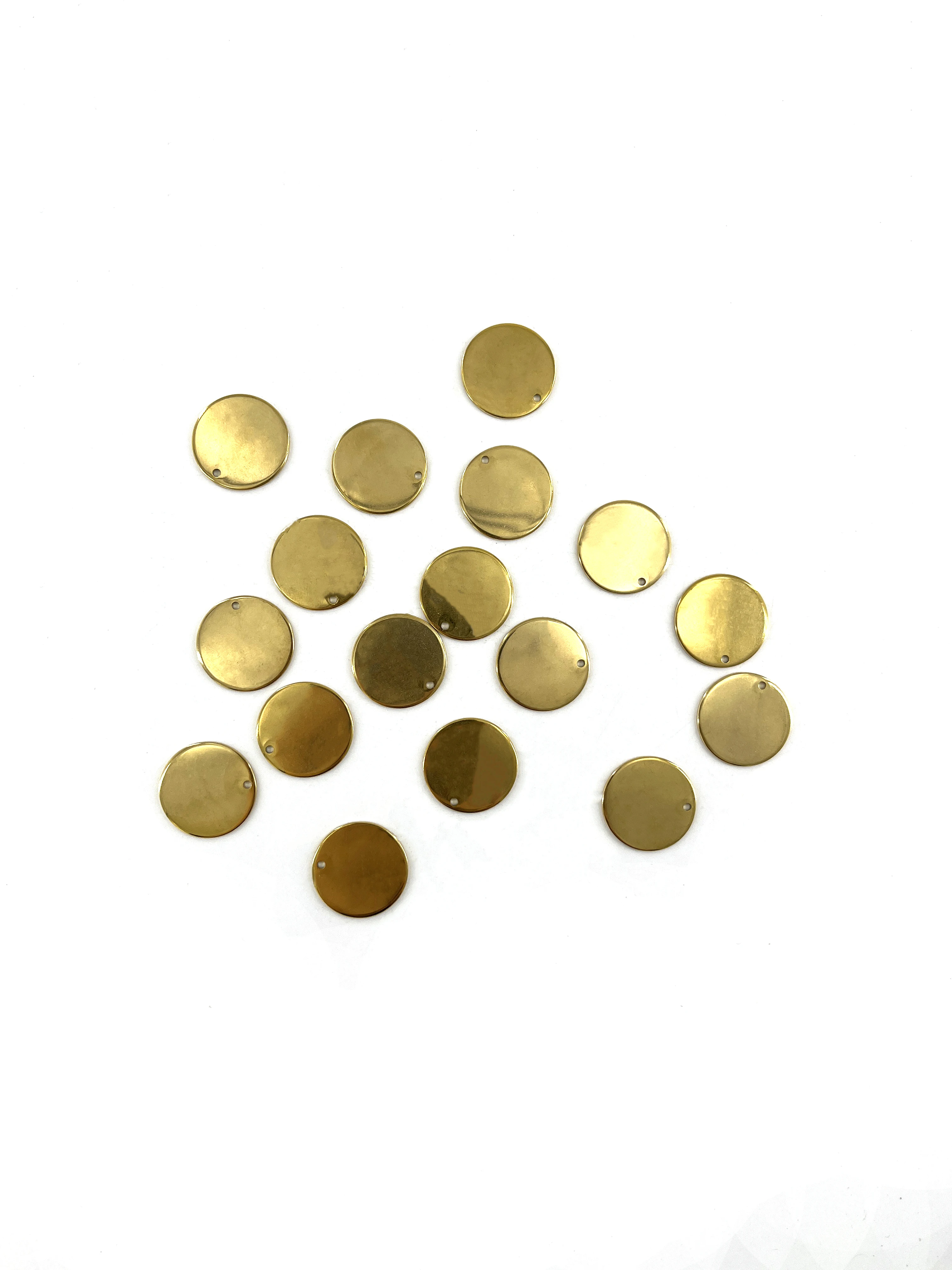 30pcs Custom Order Laser Engraved Stainless Steel Charms Personalized Round Custom Logo Round Disc Logo Jewelry Tags 6-25mm