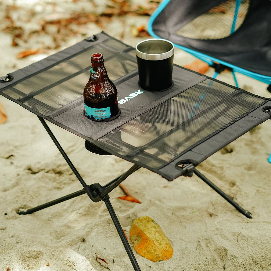 Ultralight Portable Folding Table Aluminum Camping Hiking Mountaineering Fishing Beach + Bask Bag