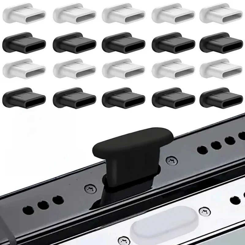 Bouchon Anti-poussière en Silicone de Type C, protecteur de Port de chargement, couvercle de bouchon pour Iphone17 16 15 Pro Max 16 15 Plus, prise Anti-poussière Samsung