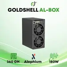 DC COMPRE 3 GANHE 2 GRÁTIS NOVA caixa AL de concha de ouro 360Gh/s 180W ALPH Miner Blake3 Algoritmo Alephium Miner Machine ALPH