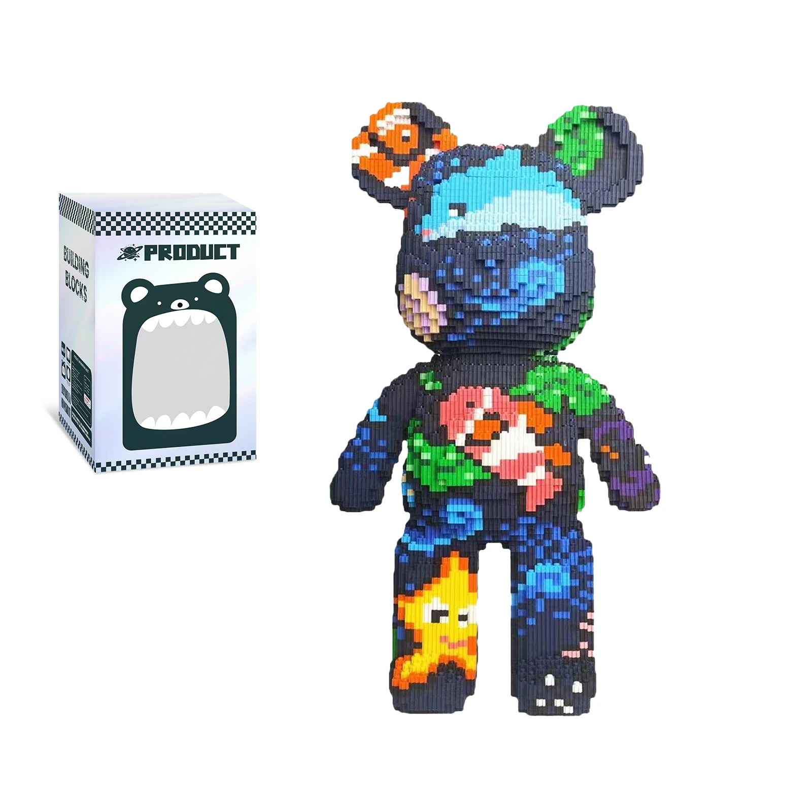 

Underwater World Large Bear,Birthday Gift, Educational, Boys Girls Decor, Cool Brick Gift