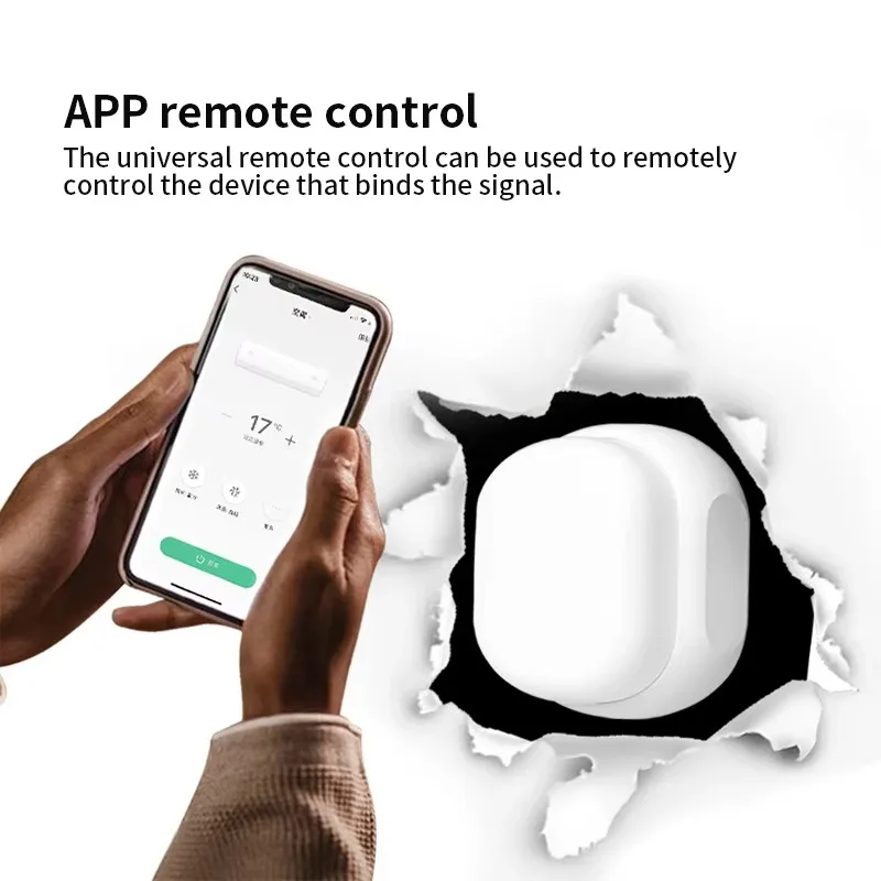 Tuya Smart WiFi Infrared Universal IRF Remote Controller Air Conditioning Switch Remote Control With DIY Atmosphere Lights