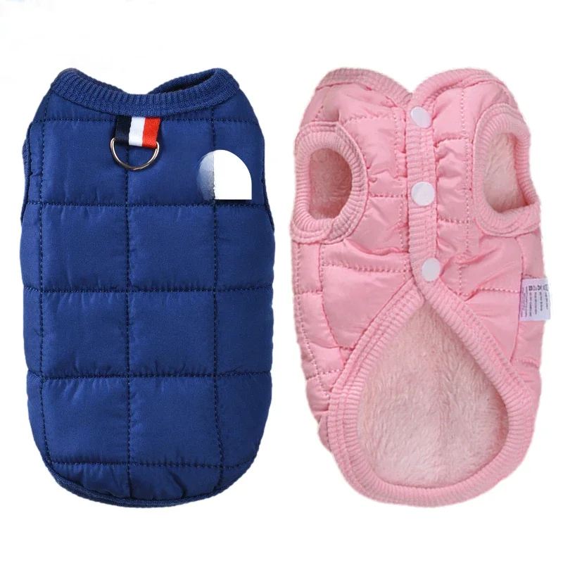 Moda inverno quente pet casaco, roupas para cães pequenas e médias, logotipo estéreo rosto,