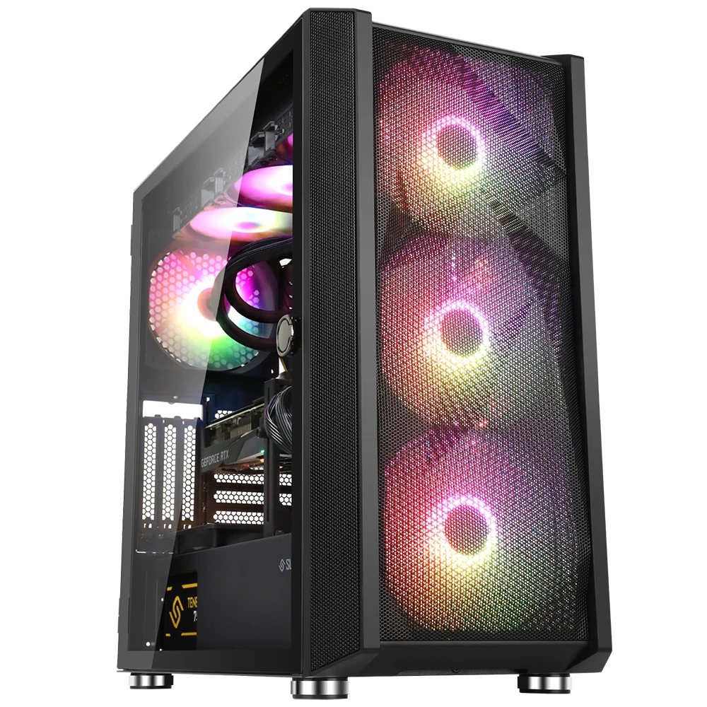 APCOSUITMASTER P3000 SAUS ARGB MIDDLE TORC PC CASE BLACK