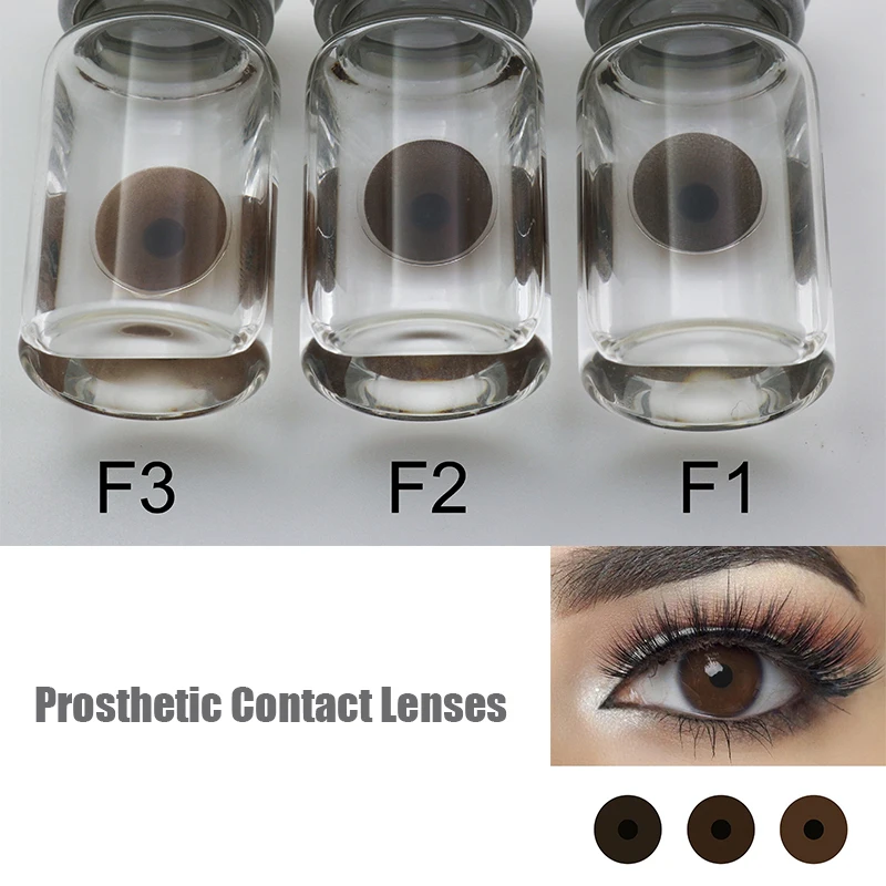 4pcs Iris Therapeutic blind  Lens Prosthetic Contact Lenses for People with Eye Defects