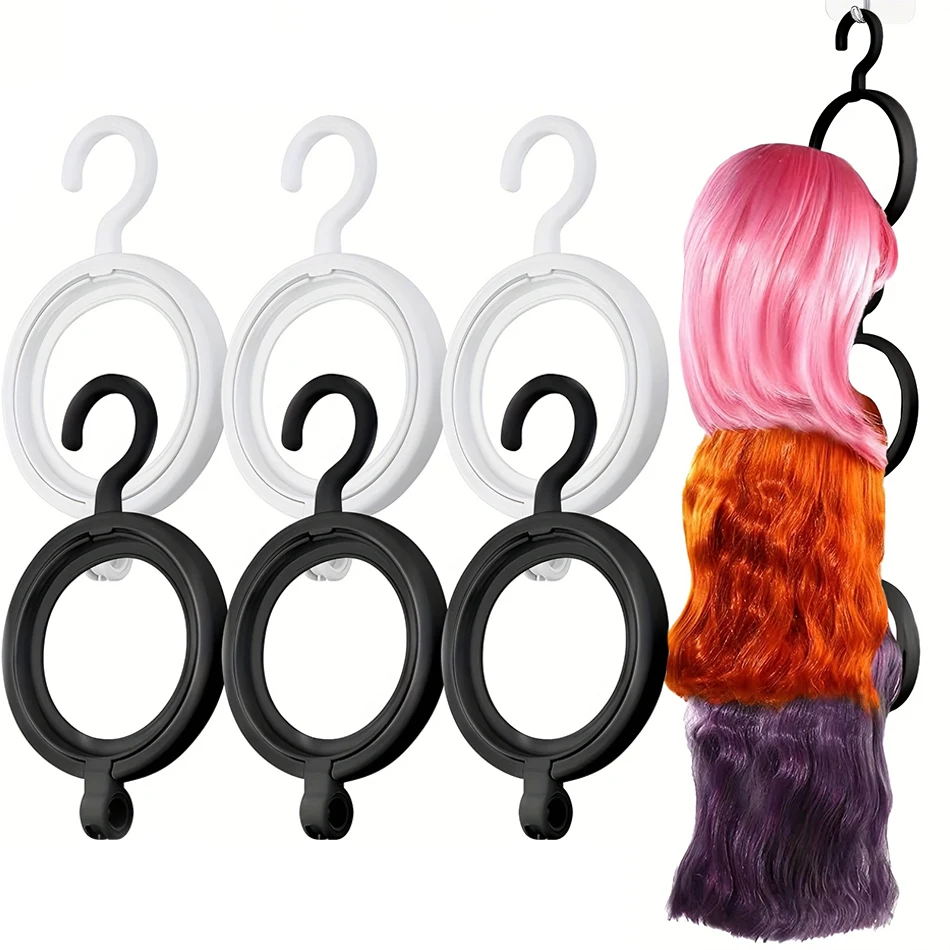 

портативная подвесная стойка для париков, 10 шт./компл., подходит для различных париков и шапок, складная складная подставка для париков для подвешивания нескольких париков