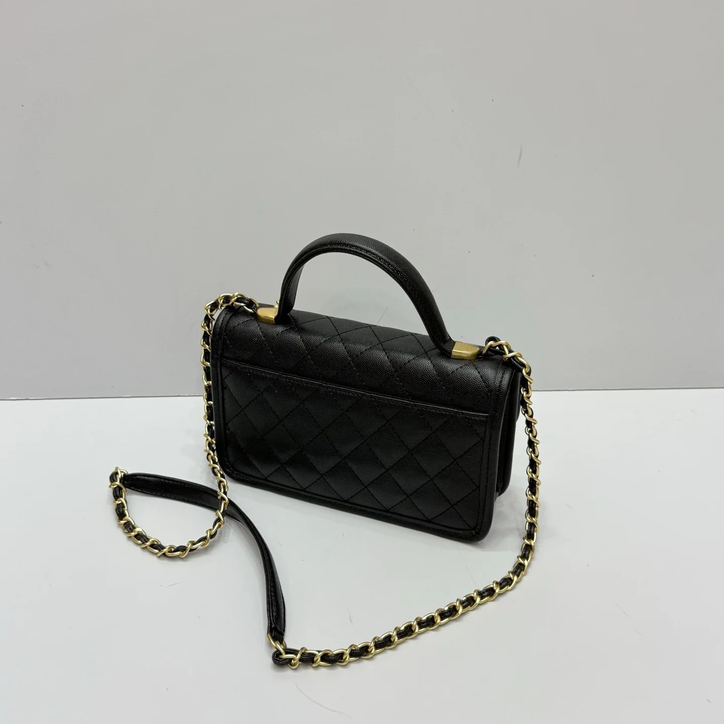 

2025 Structured Box Bag Luxury Women's Geometric Purse Top Grain Calfskin Vintage Square Shoulder Bag Satin Lining