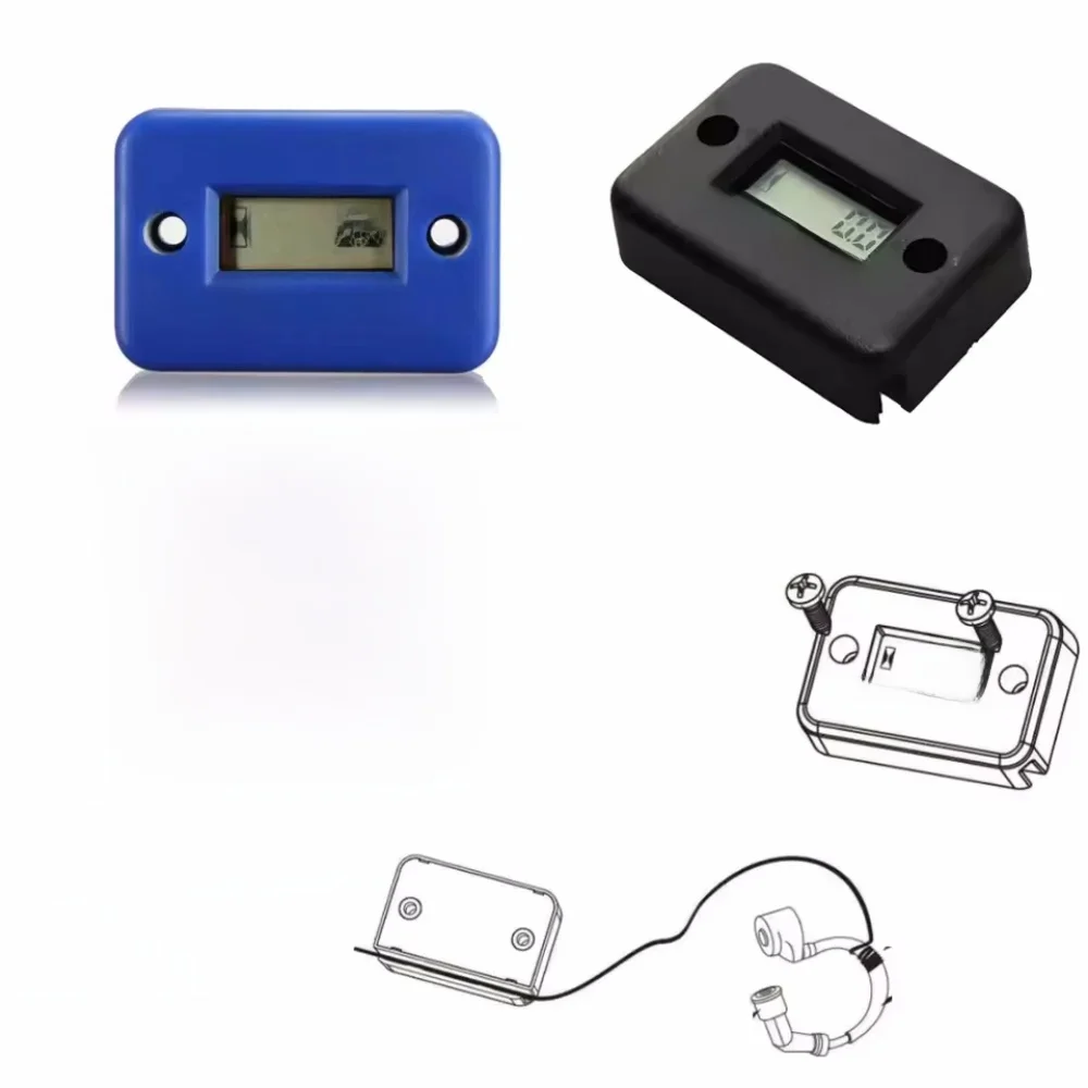 AliExpress NONE Digital Hour Meter LCD Counter For ATV Motorcycle Instruments Clocks Snowmobile Gasoline Boat Generator Bike Car Accessories