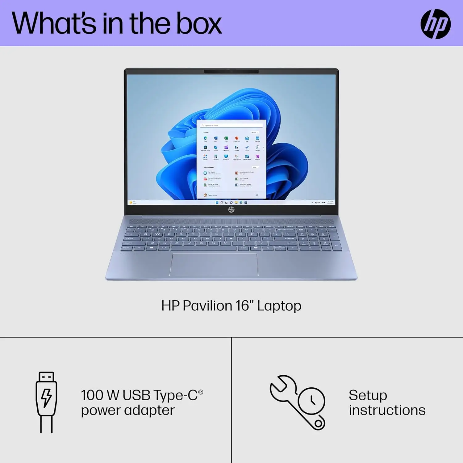 Laptop Bisnis Layar Sentuh HP Pavilion 16" WUXGA, Prosesor Intel Core 7 150U, RAM 64GB, SSD 2TB, Keyboard Backlit, Windows 11 Home