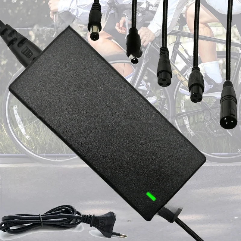 AliExpress NONE 42V 2A Lithium Battery Charger 42V 2A 5-plug DC Power Adapter AC100-240V US/EU Plug Battery Adapter For Scooter Balanced Vehicle