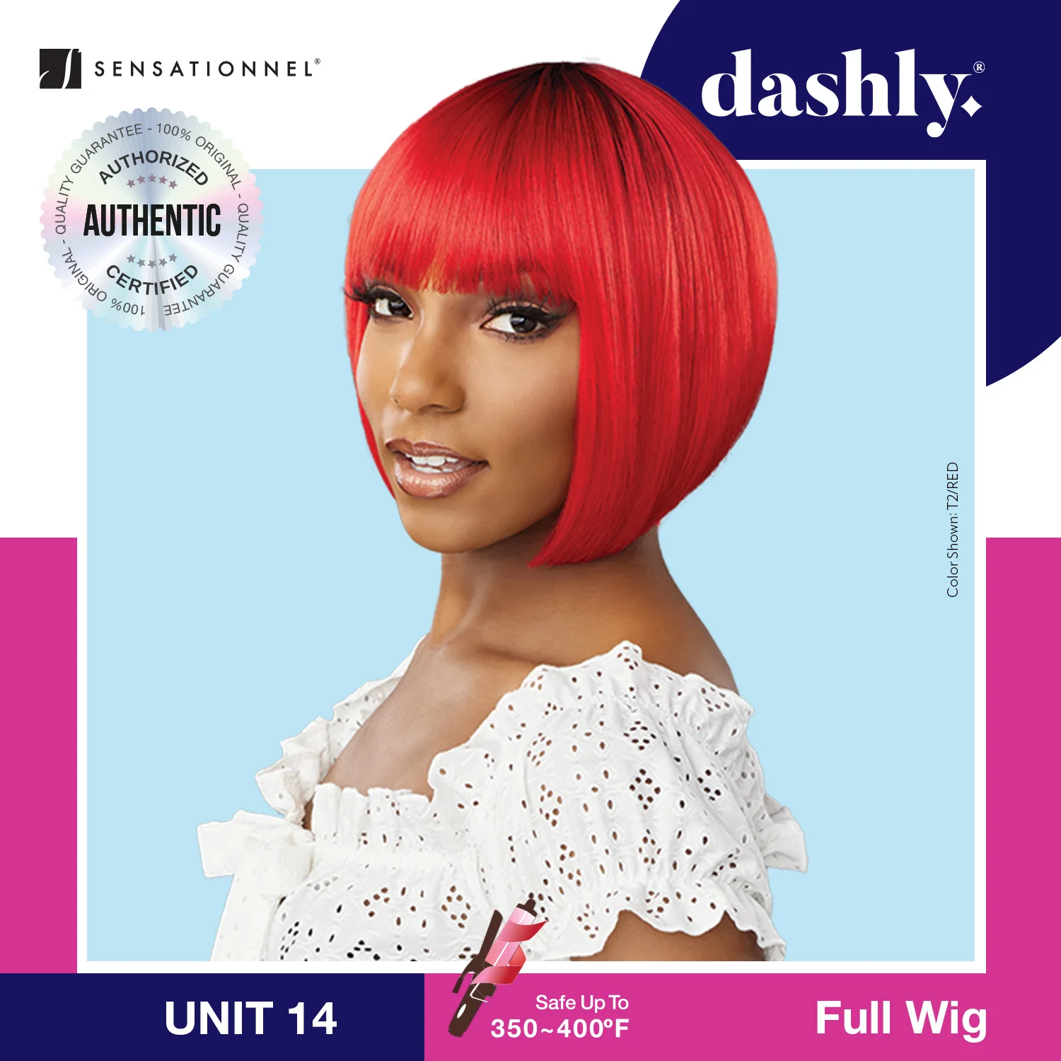 Sensationnel Dashly Wig UNIT 14 - Bob, Trendy Style, Comfortable Fit, Effortless Wear